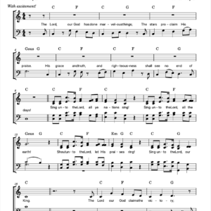 Sing Unto The Lord | SATB